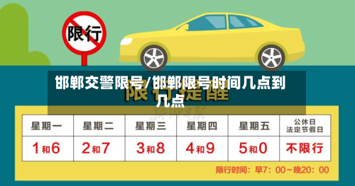 邯郸交警限号/邯郸限号时间几点到几点