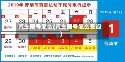 汽车限号怎么(汽车限号怎么查询)