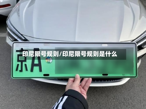 印尼限号规则/印尼限号规则是什么-第2张图片