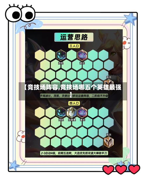 【竞技场阵容,竞技场哪五个英雄最强】