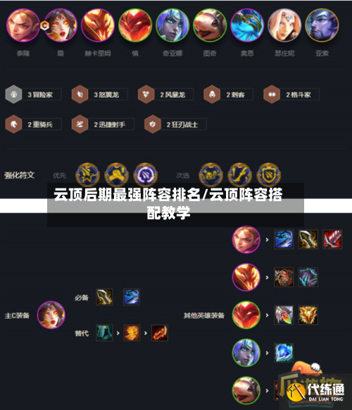 云顶后期最强阵容排名/云顶阵容搭配教学-第3张图片