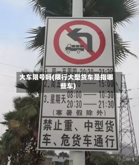 大车限号吗(限行大型货车是指哪些车)-第2张图片