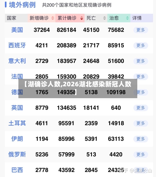 【湖确诊人数,2026湖北感染新冠人数】