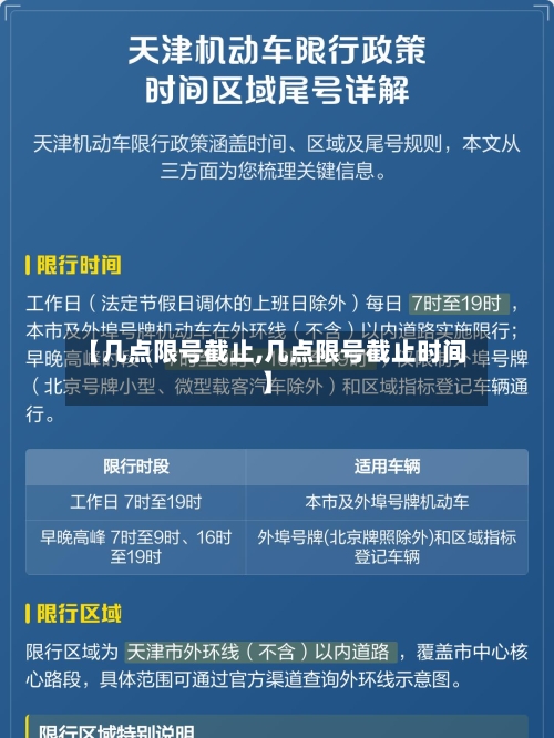 【几点限号截止,几点限号截止时间】-第2张图片