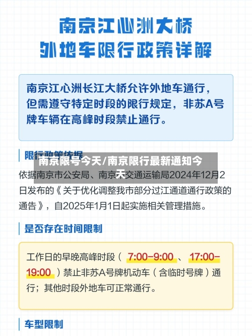南京限号今天/南京限行最新通知今天