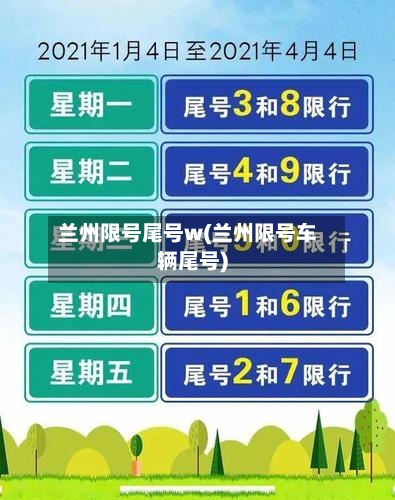 兰州限号尾号w(兰州限号车辆尾号)