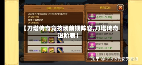 【刀塔传奇竞技场前期阵容,刀塔传奇进阶表】