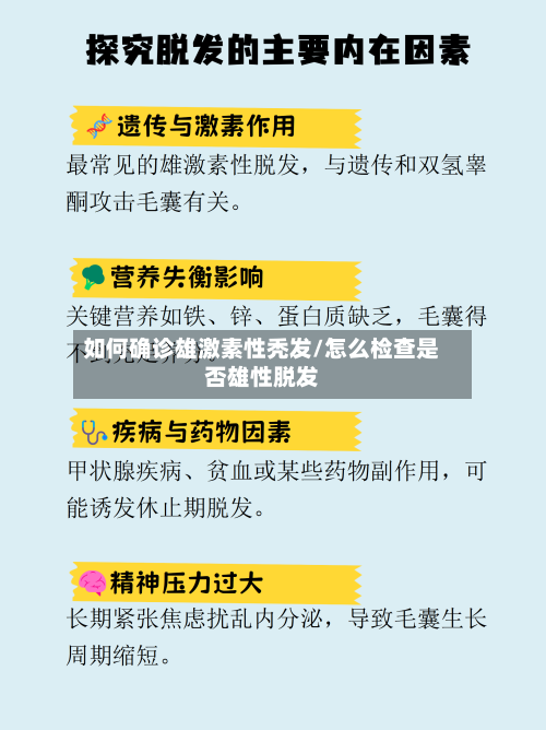 如何确诊雄激素性秃发/怎么检查是否雄性脱发-第3张图片