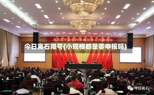 今日离石限号(小规模都是零申报吗)