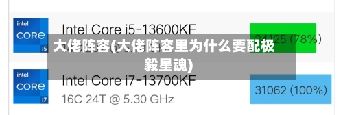 大佬阵容(大佬阵容里为什么要配极毅星魂)
