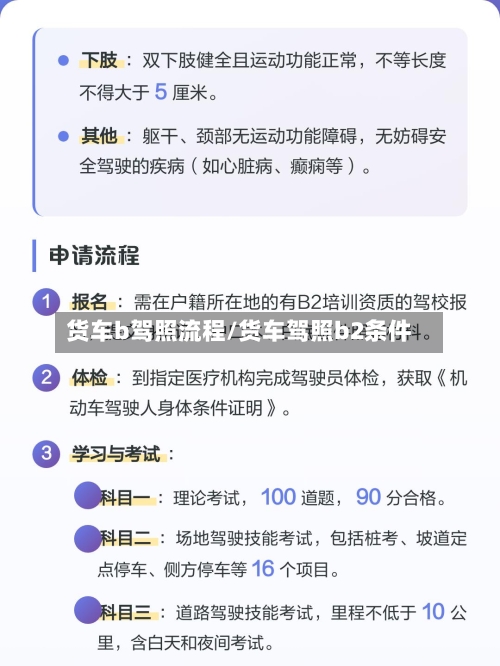 货车b驾照流程/货车驾照b2条件-第3张图片