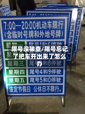 限号没被查/限号忘记了把车开出来了怎么办