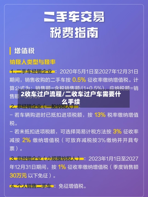 2收车过户流程/二收车过户车需要什么手续
