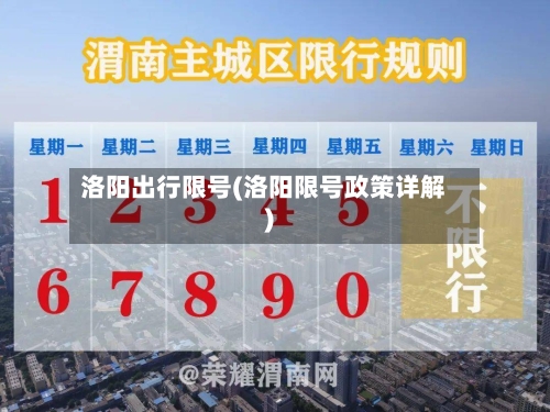 洛阳出行限号(洛阳限号政策详解)