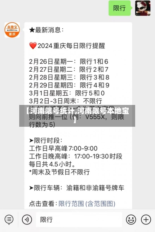 【河南限号统计,河南限号本地宝】-第2张图片