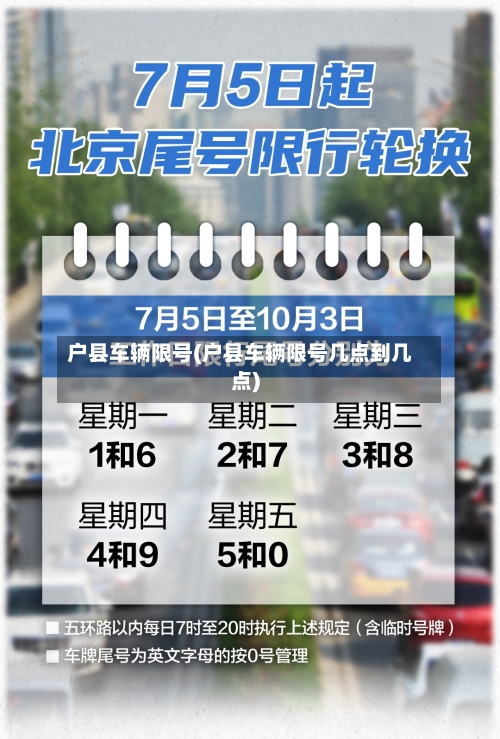 户县车辆限号(户县车辆限号几点到几点)-第3张图片