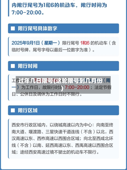 过年几日限号(这轮限号到几月份)
