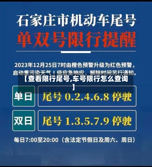 【查看限行尾号,车号限行怎么查询】-第2张图片