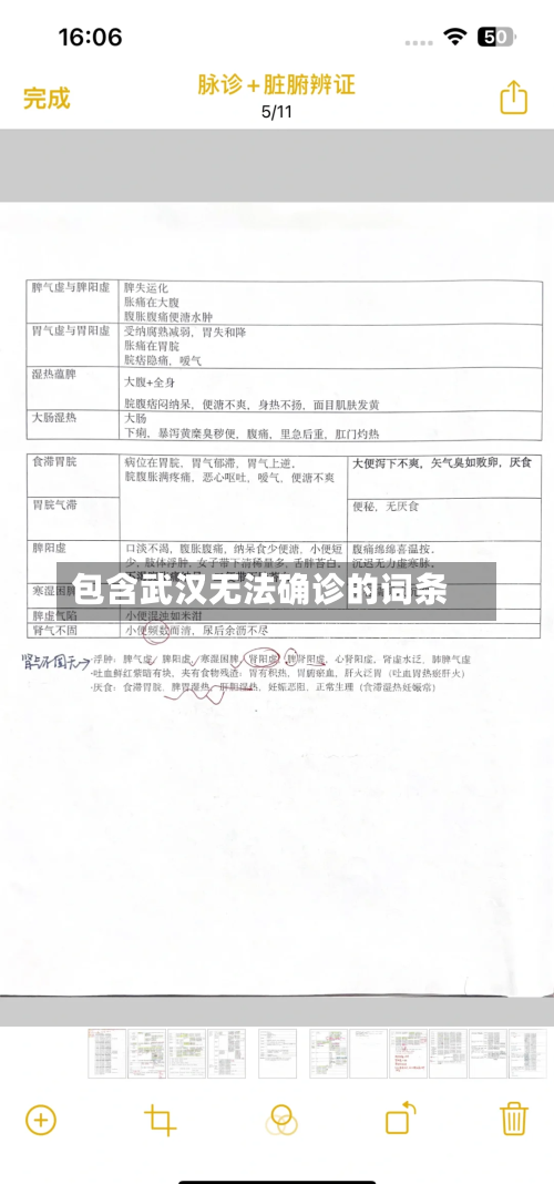 包含武汉无法确诊的词条