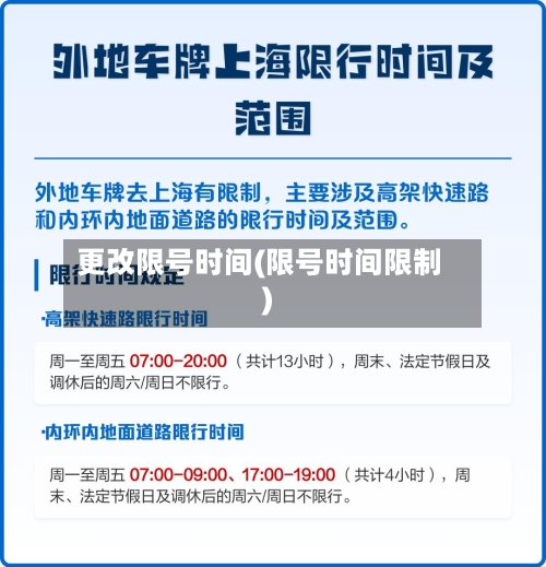更改限号时间(限号时间限制)