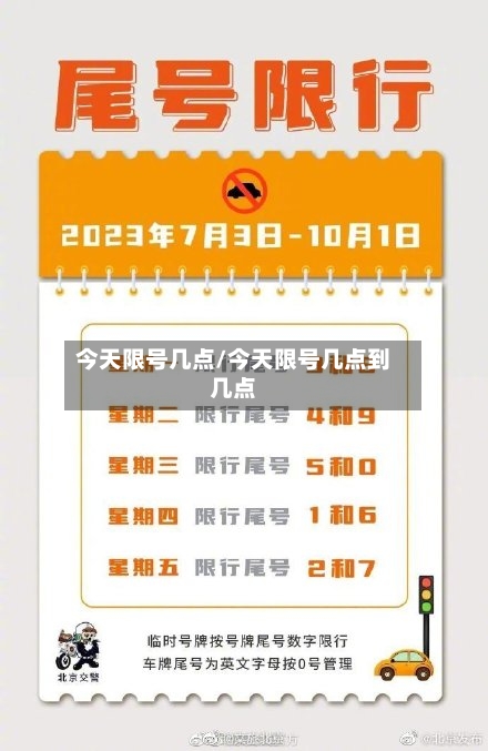 今天限号几点/今天限号几点到几点