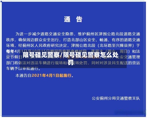 限号碰见警察/限号碰见警察怎么处罚-第2张图片