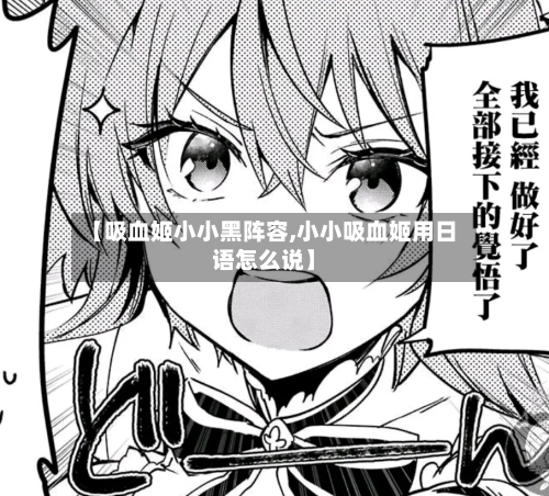 【吸血姬小小黑阵容,小小吸血姬用日语怎么说】