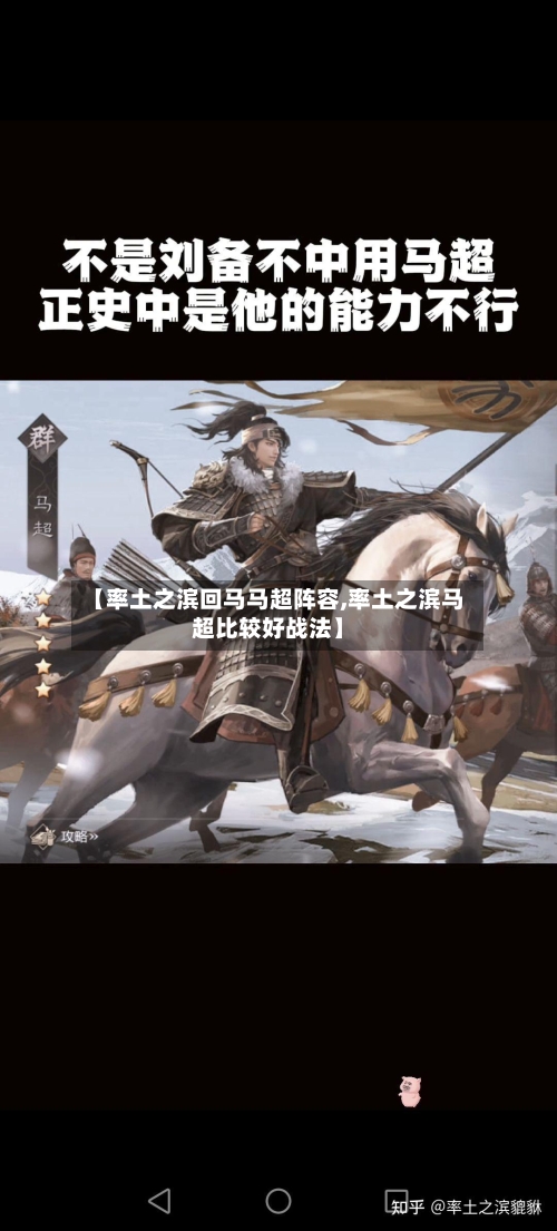 【率土之滨回马马超阵容,率土之滨马超比较好战法】-第2张图片