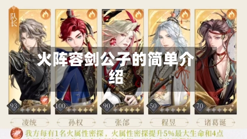 火阵容剑公子的简单介绍