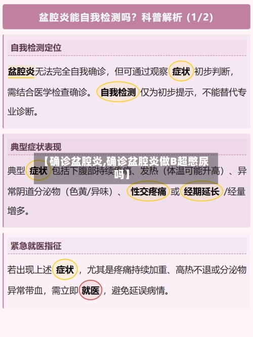 【确诊盆腔炎,确诊盆腔炎做B超憋尿吗】-第3张图片