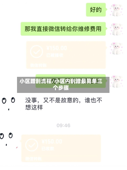小区蹭刮流程/小区内刮蹭最简单三个步骤