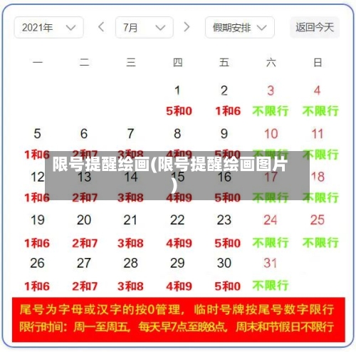限号提醒绘画(限号提醒绘画图片)-第2张图片