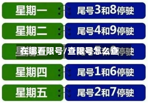 在哪看限号/查限号怎么查-第2张图片