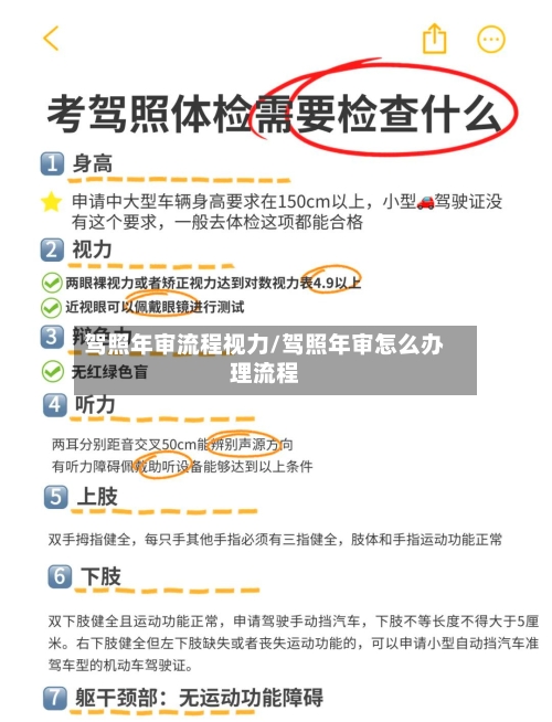 驾照年审流程视力/驾照年审怎么办理流程