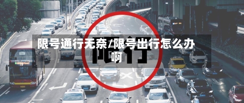 限号通行无奈/限号出行怎么办啊-第2张图片