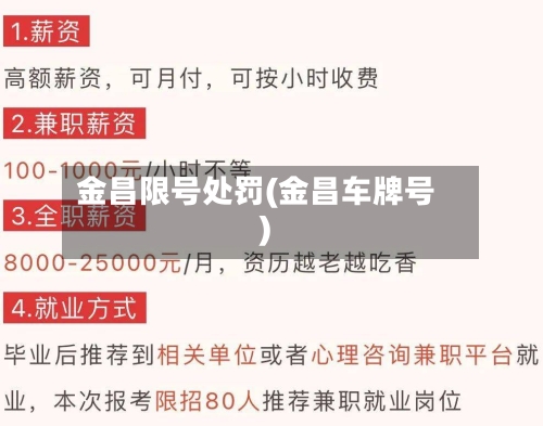 金昌限号处罚(金昌车牌号)-第2张图片