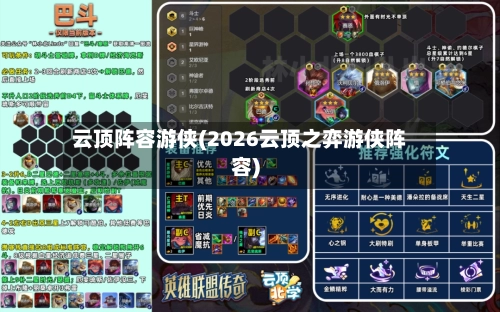 云顶阵容游侠(2026云顶之弈游侠阵容)-第2张图片
