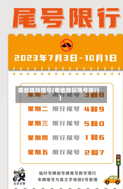 哪些路段限号(哪些路段限号限行)