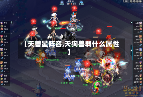 【天兽星阵容,天狗兽弱什么属性】