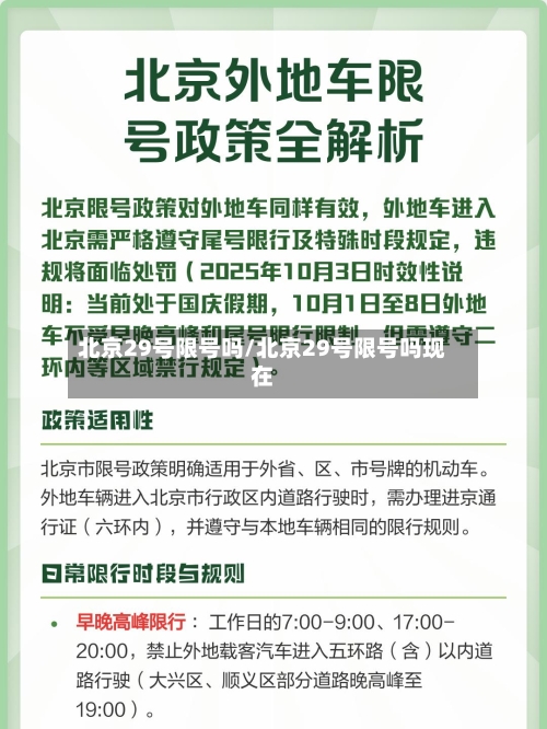 北京29号限号吗/北京29号限号吗现在