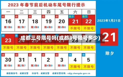 成都三号限号吗(成都3号限号多少)