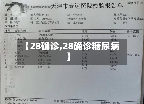 【28确诊,28确诊糖尿病】