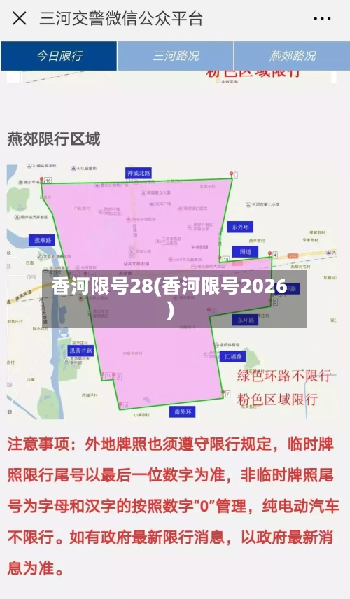 香河限号28(香河限号2026)-第2张图片
