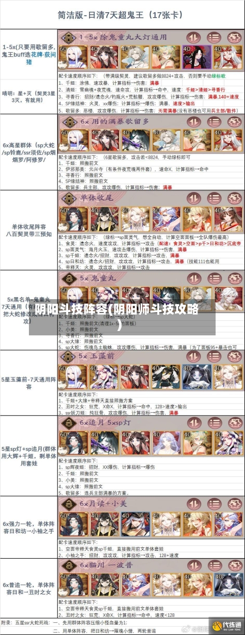 阴阳斗技阵容(阴阳师斗技攻略)-第3张图片