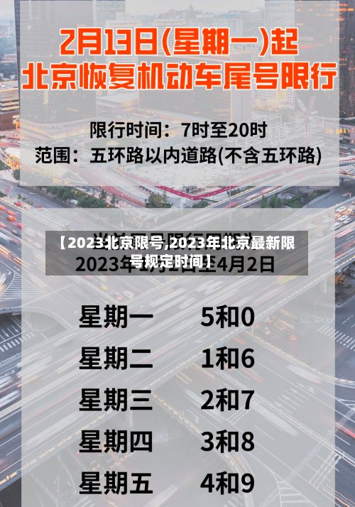 【2023北京限号,2023年北京最新限号规定时间】