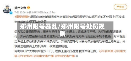 郑州限号暴乱/郑州限号处罚规则