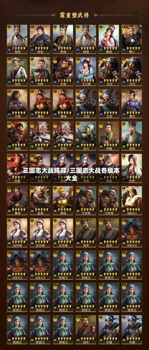 三国志大战阵容/三国志大战各版本大全-第2张图片