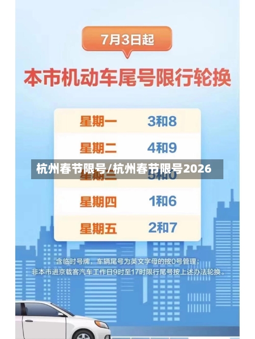 杭州春节限号/杭州春节限号2026