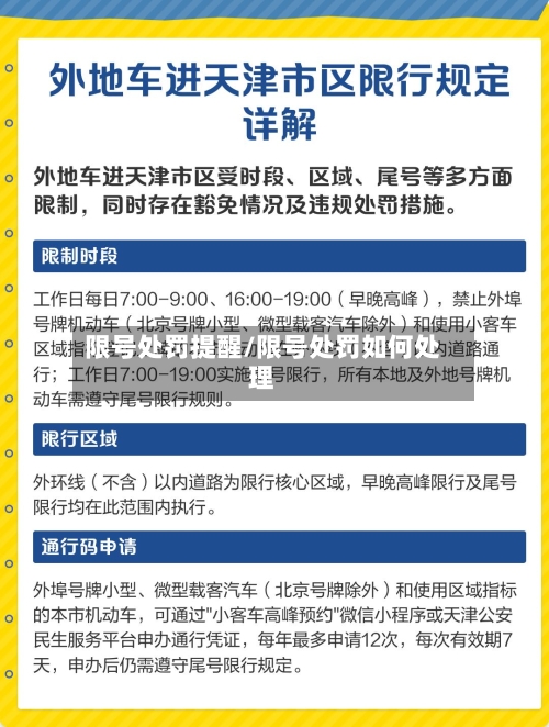 限号处罚提醒/限号处罚如何处理-第2张图片