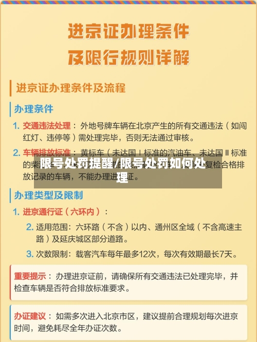 限号处罚提醒/限号处罚如何处理